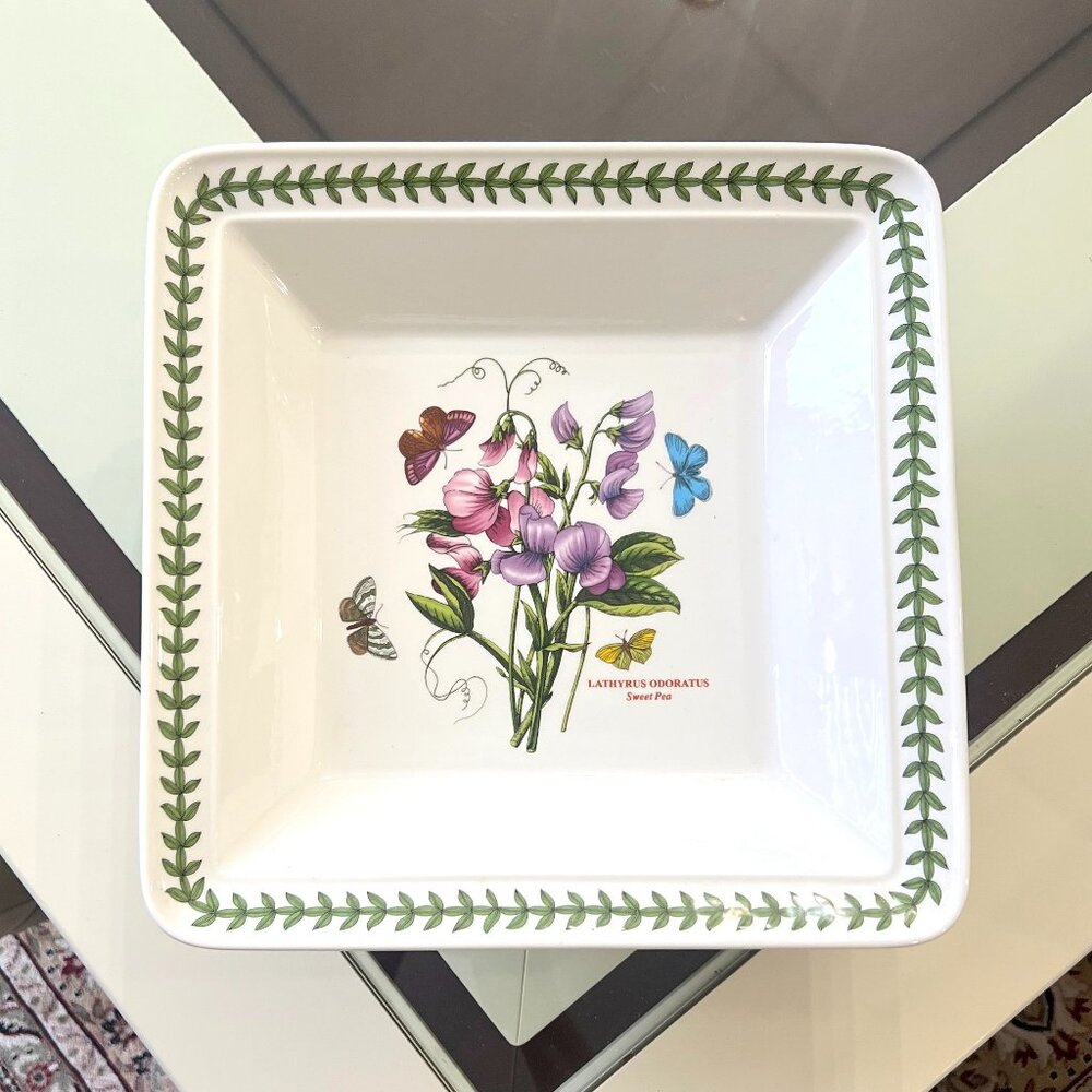 Portmeirion 12" x 12" Square Bowl Botanic Garden Collection!